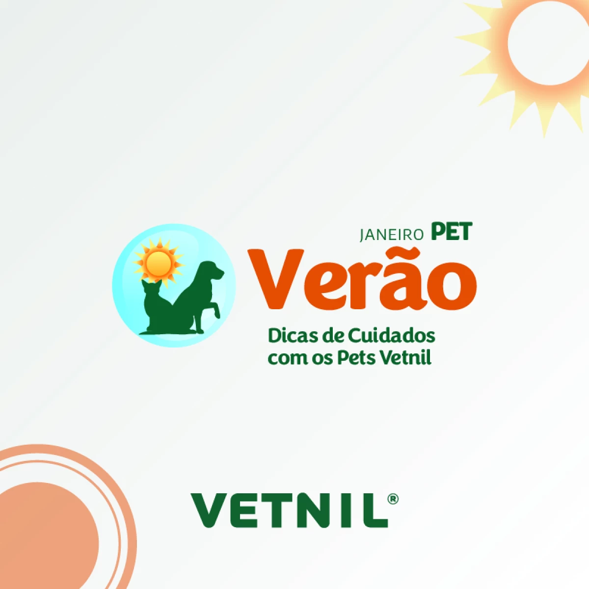 Janeiro Pet Verão - Dicas de Cuidados com Pets - Vetnil