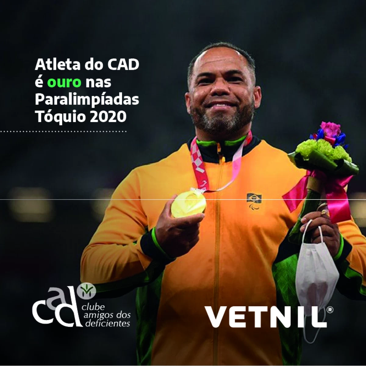 Claudiney Batista conquista ouro nas Paralimpíadas Tóquio 2020