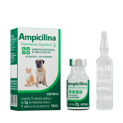 Ampicilina Veterinária Injetável® 2 g 